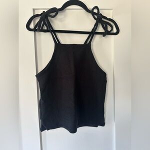 Madewell Cotton Shoulder Tie Tank - Size XS